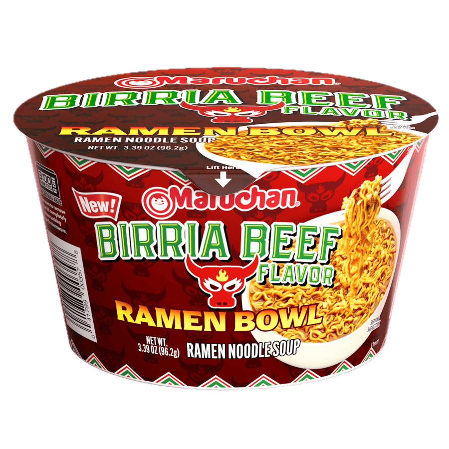 Maruchan Ramen Bowl Birria Beef Flavour 96.2 g Exotic Snacks Montreal Quebec Canada Snaxies