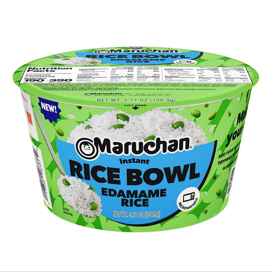 Maruchan Edamame Rice Bowl 106.9 g Imported Exotic Snacks Snaxies Montreal Quebec Canada