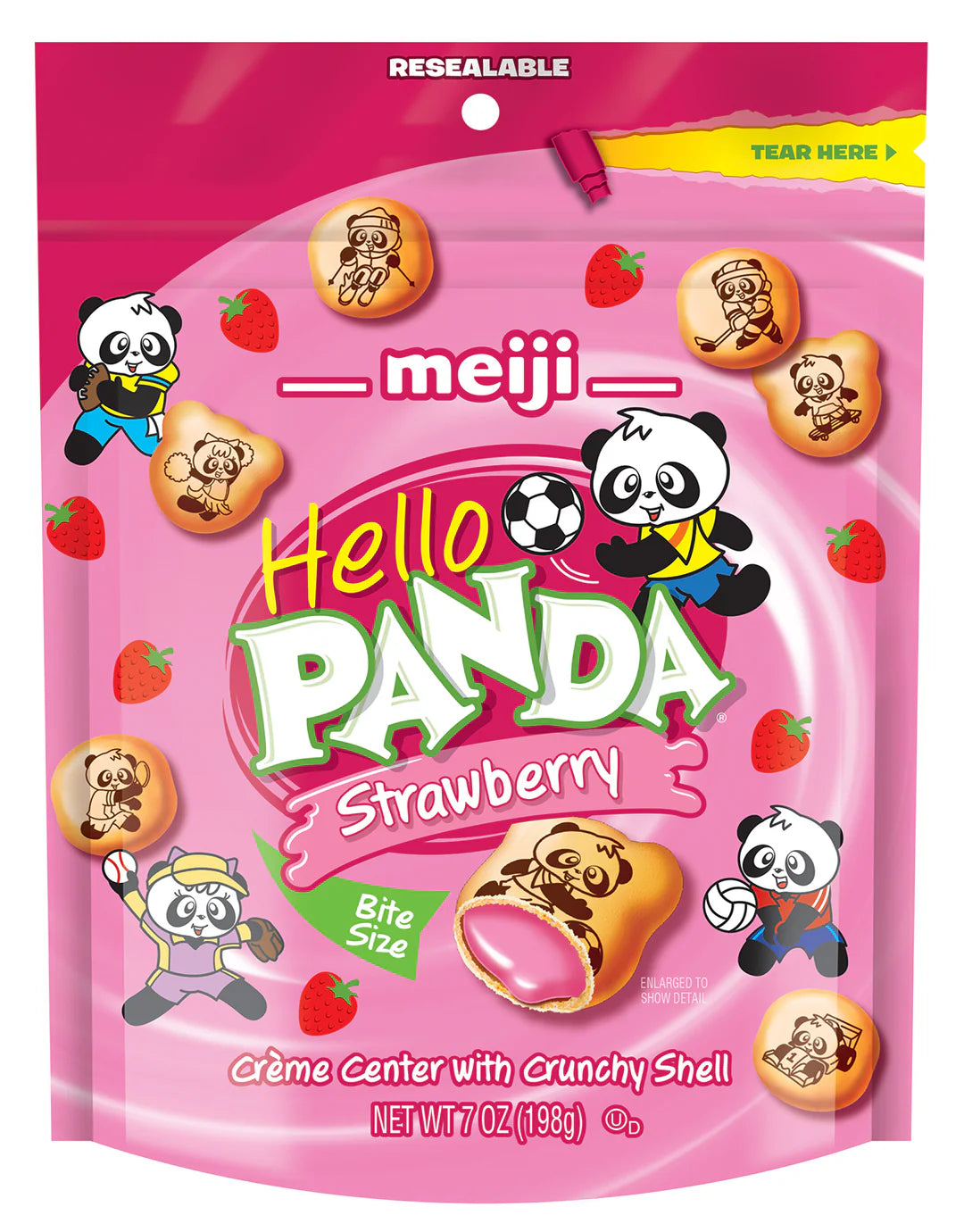 Meiji Hello Panda Strawberry 198 g Snaxies Exotic Snacks Montreal Quebec Canada