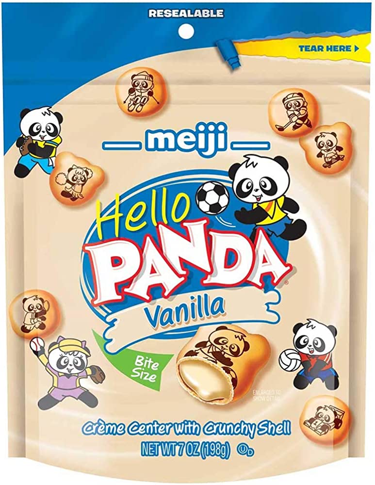 Meiji Hello Panda Vanilla 198 g Snaxies Exotic Snacks Montreal Quebec Canada