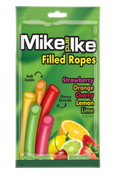 Mike & Ike Filled Licorice Ropes 85 g Exotic Snacks Snaxies Montreal Quebec Canada 