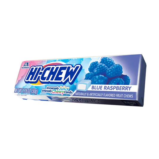Morinaga Hi-Chew Blue Raspberry Candy 50 g Exotic Candy Montreal Quebec Canada Snaxies