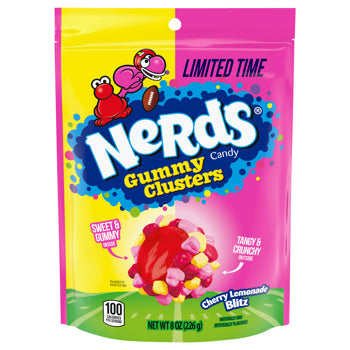 Nerds Gummy Clusters Cherry Lemonade Blitz 227 g Imported Exotic Candy Store Montreal Quebec Canada Snaxies