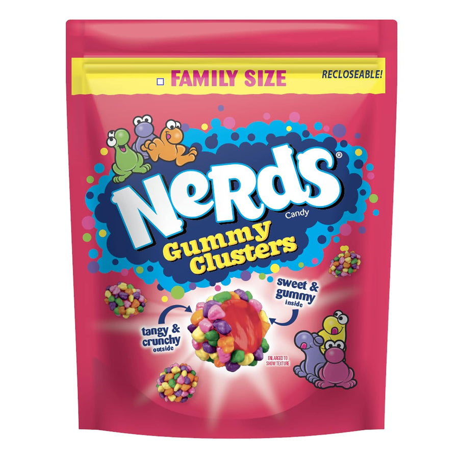 Nerds Gummy Clusters Rainbow Family Size 524 g Snaxies Imported Exotic Candy Store Montreal Quebec Canada