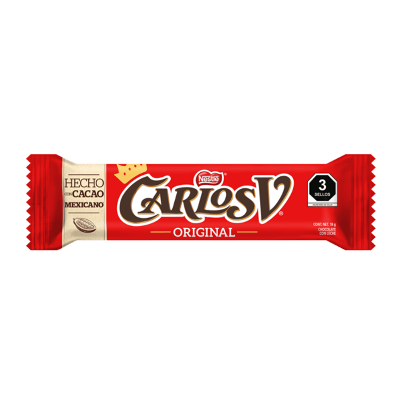 Carlos V Milk Chocolate Bar 18 g Exotic Candy Montreal Quebec Canada Snaxies