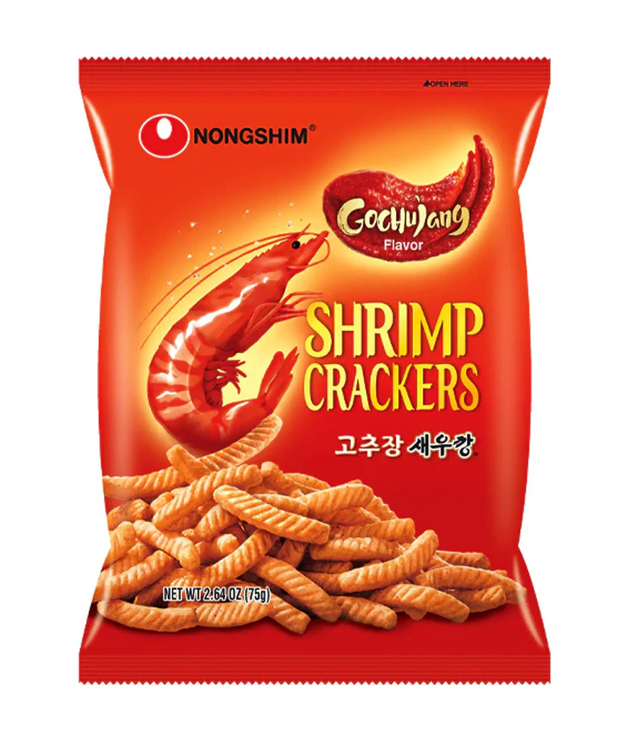 Nongshim Shrimp Gochujang Crackers 75 g Snaxies Exotic Snacks Montreal Quebec Canada