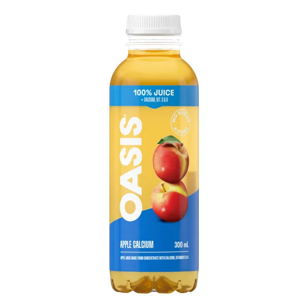 Oasis Apple Calcium Juice 300 mL Snaxies Exotic Drinks Montreal Quebec Canada