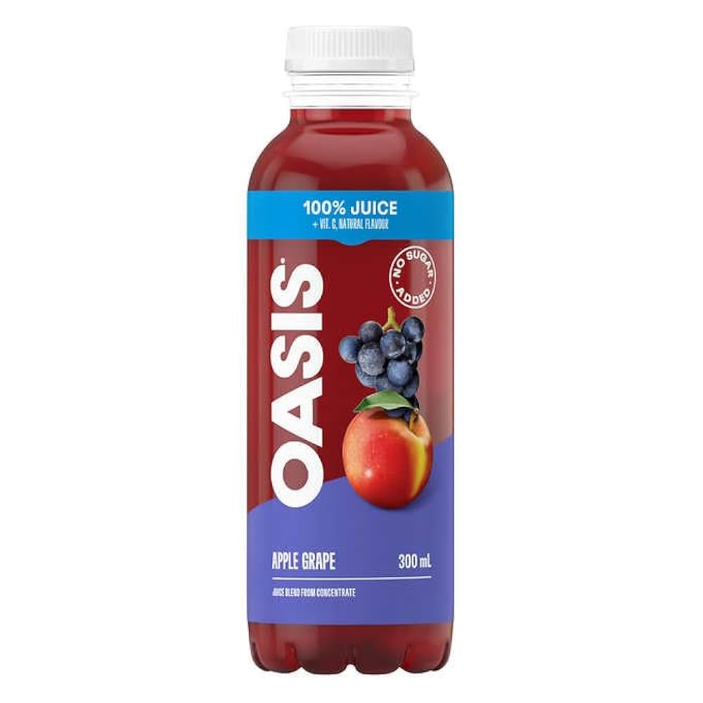 Oasis Apple Grape Juice 300 mL Snaxies Exotic Drinks Montreal Quebec Canada