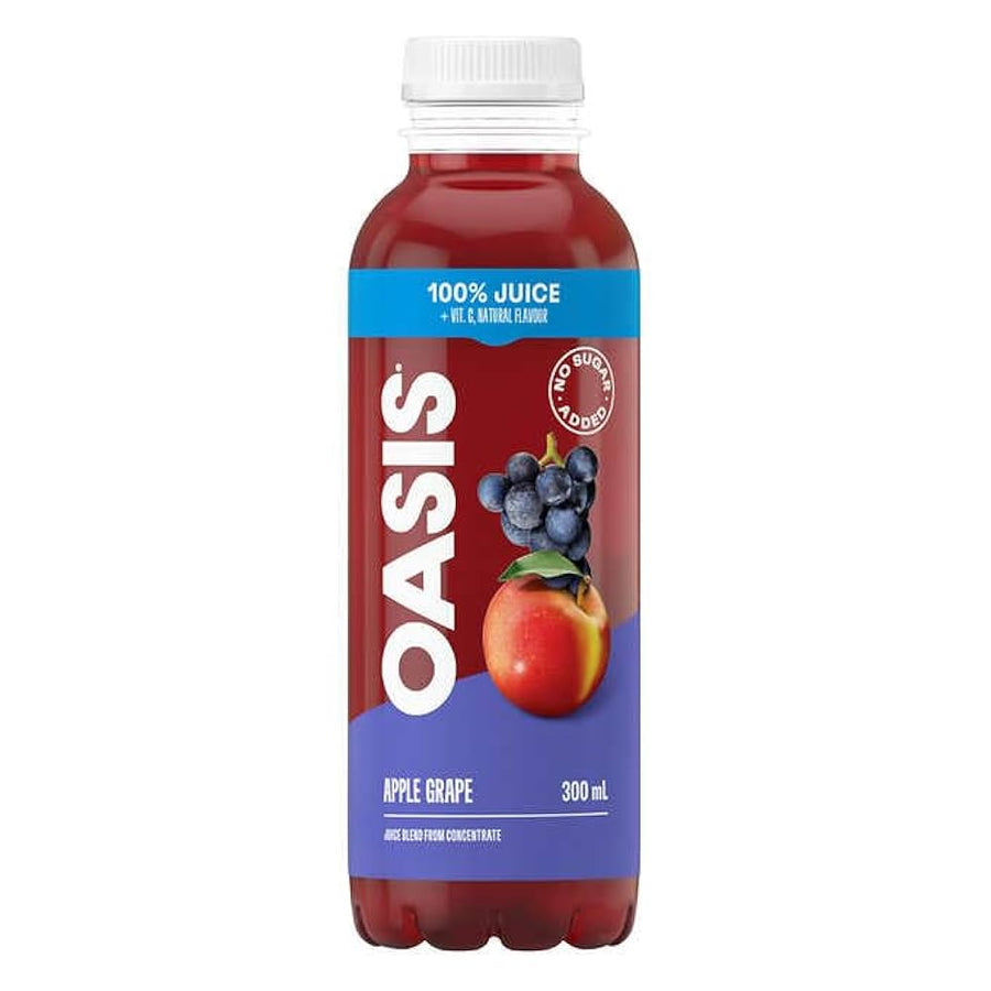 Oasis Apple Grape Juice 300 mL Snaxies Exotic Drinks Montreal Quebec Canada