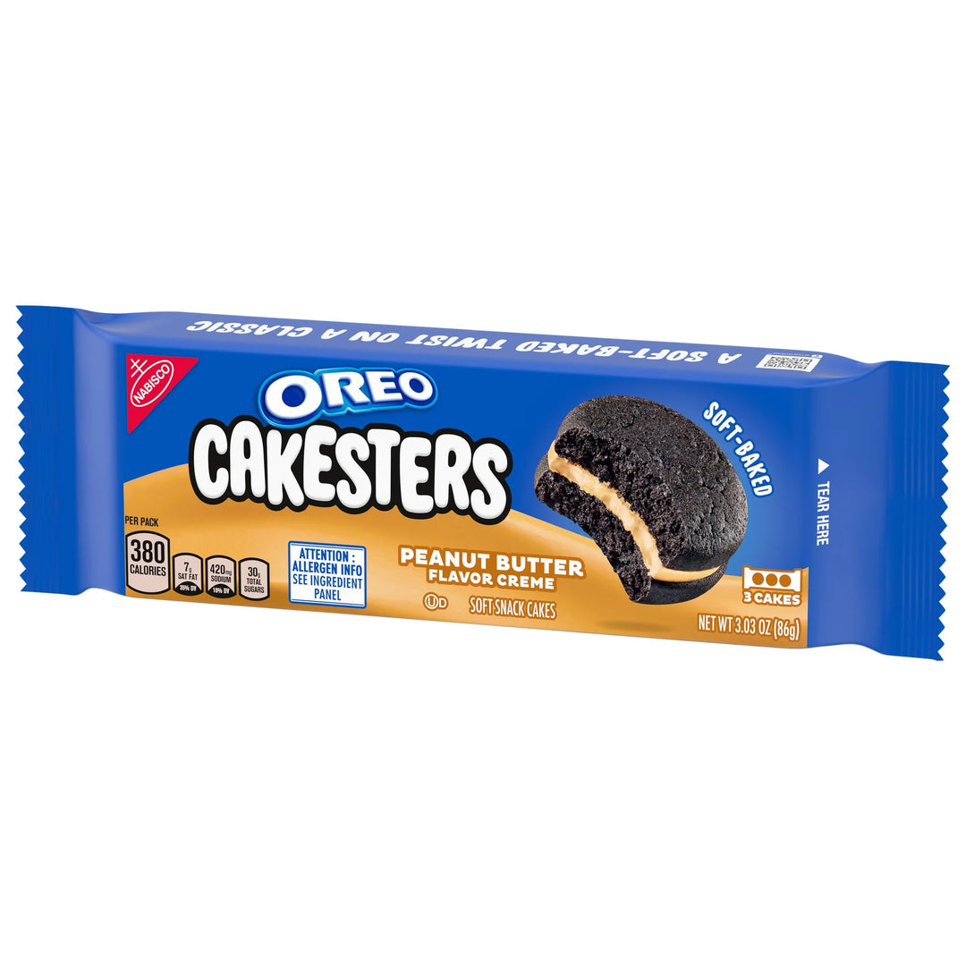 Oreo Cakesters Peanut Butter Soft Snack Cake 86 g Snaxies Exotic Cookies Montreal Quebec Canada