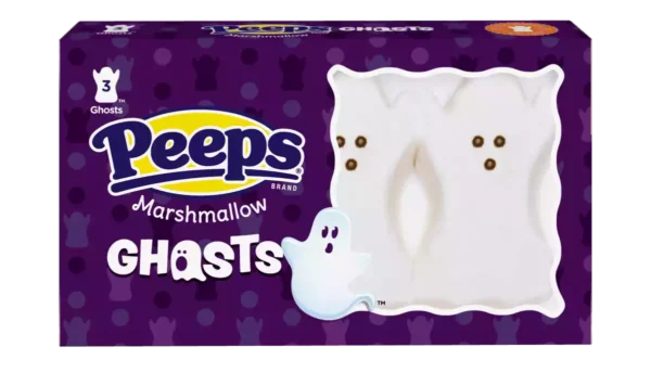 Peeps Marshmallow Ghosts 42 g Imported Exotic Candy Montreal Quebec Canada Snaxies