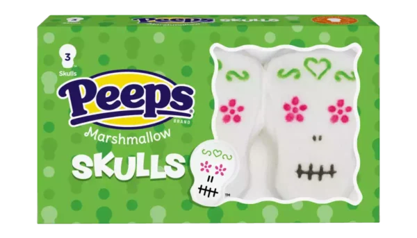 Peeps Marshmallow Skulls 42 g Imported Exotic Candy Store Montreal Quebec Canada Snaxies