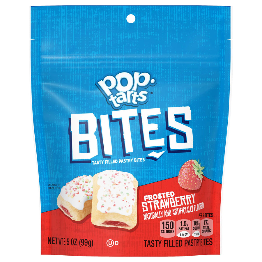 Pop-Tarts Frosted Strawberry Bites 99 g Exotic Snacks Montreal Quebec Canada Snaxies