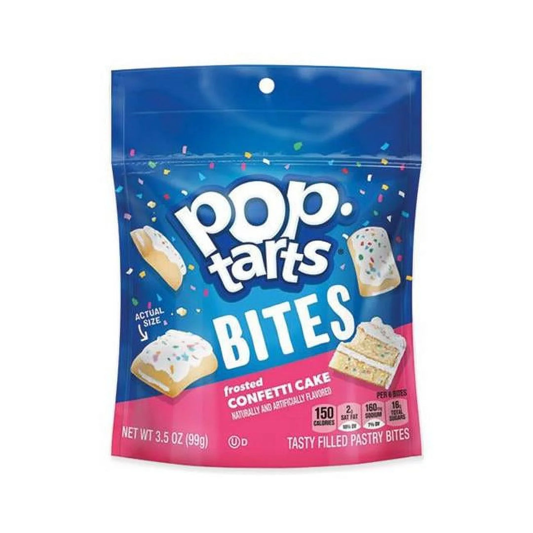 Pop-Tarts Frosted Confetti Cake Bites 99 g Exotic Snacks Montreal Quebec Canada Snaxies