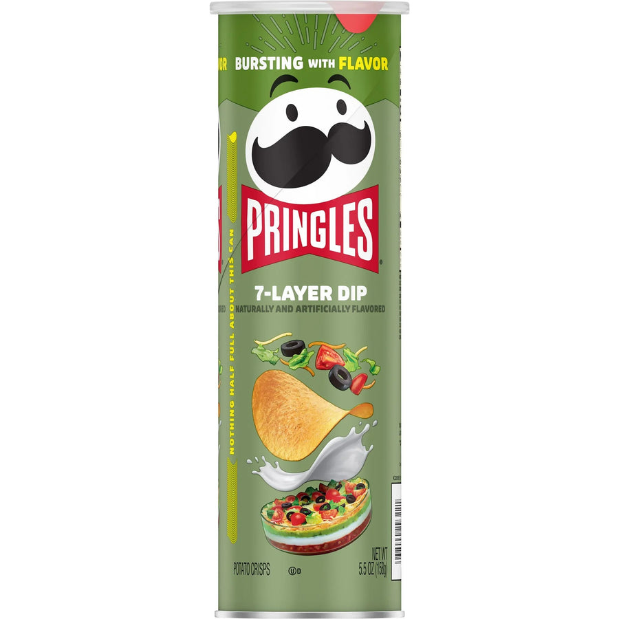 Pringles 7 Layer Dip Chips 158 g Snaxies Exotic Snacks Montreal Quebec Canada
