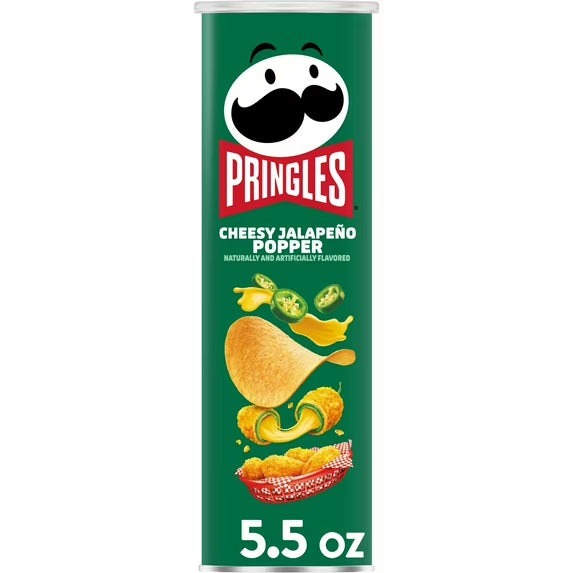 Pringles Cheesy Jalapeno Popper Chips 158 g Snaxies Exotic Snacks Montreal Quebec Canada