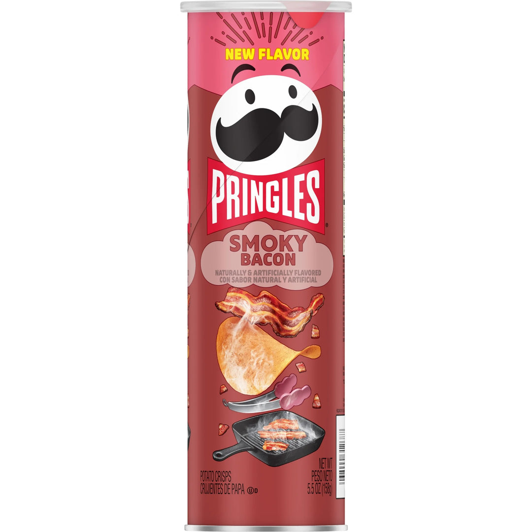 Pringles Smoky Bacon Chips 158 g Imported Exotic Snacks Montreal Quebec Canada Snaxies