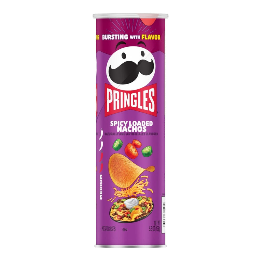 Pringles Spicy Loaded Nachos Chips 158 g Snaxies Exotic Snacks Montreal Quebec Canada