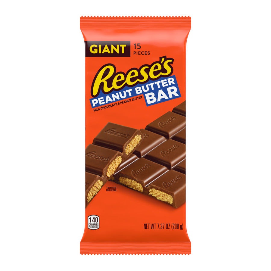 Reese's Milk Chocolate & Peanut Butter Giant Bar 208 g Exotic Snacks Snaxies Montreal Quebec Canada 