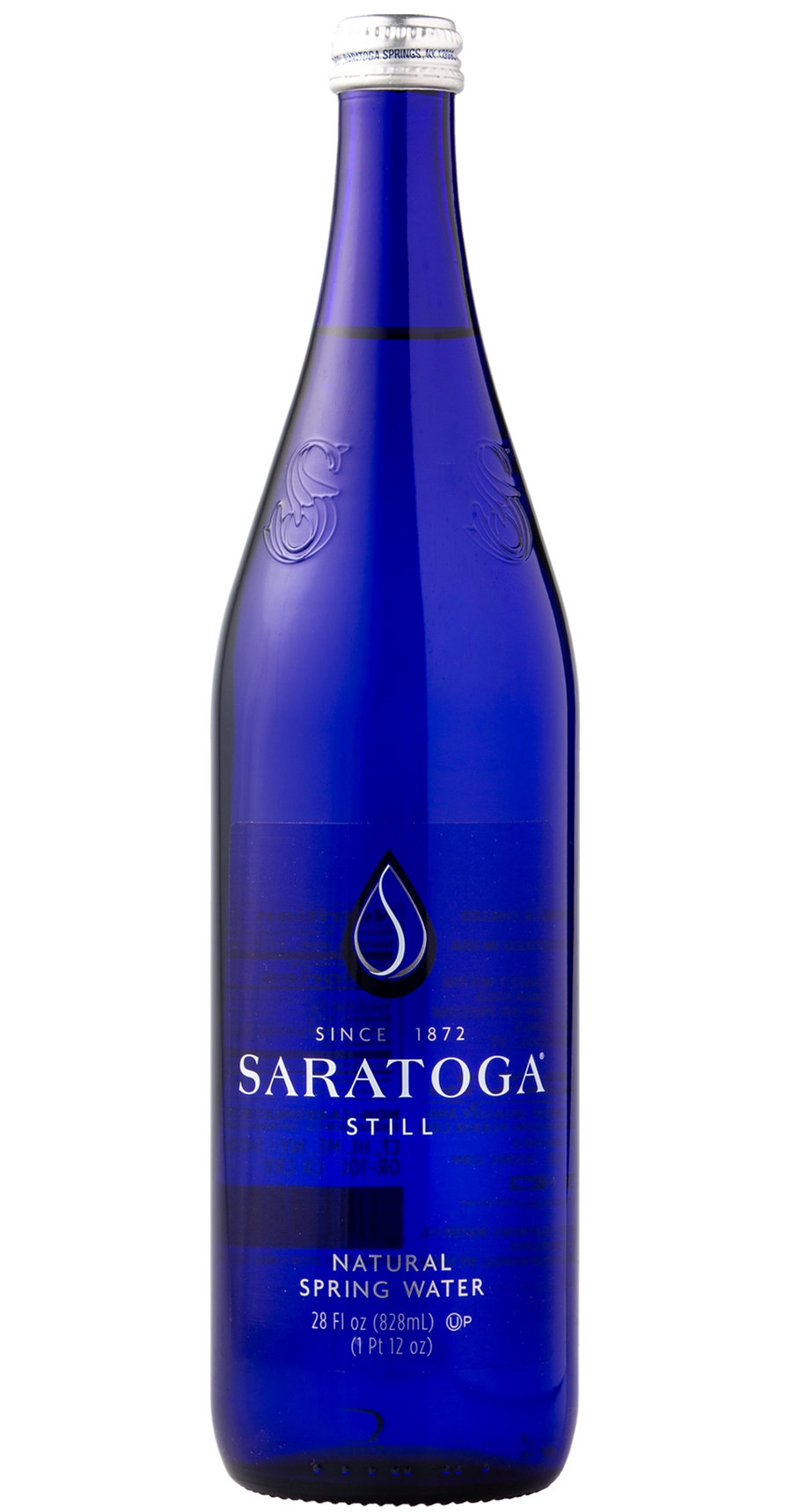 SARATOGA Natural Still Spring Water (Glass Bottle) 828 mL Imported Exotic Drinks Montreal Quebec Canada Snaxies