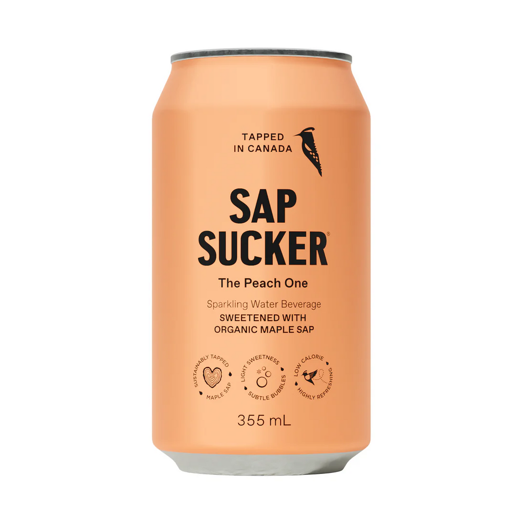 Sapsucker The Peach One 355 ml Drinks Montreal Quebec Canada Snaxies