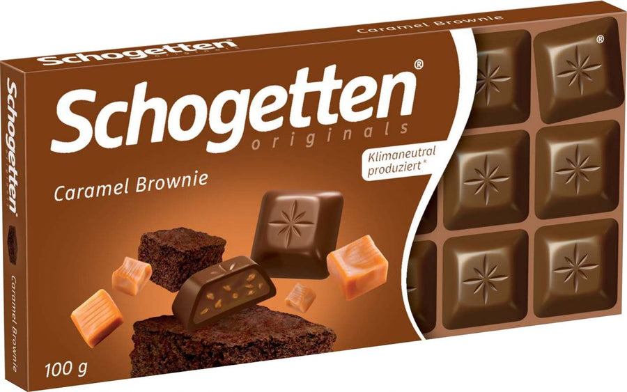 Schogetten Caramel Brownie Chocolate 100 g Imported Exotic Chocolate Montreal Quebec Canada Snaxies