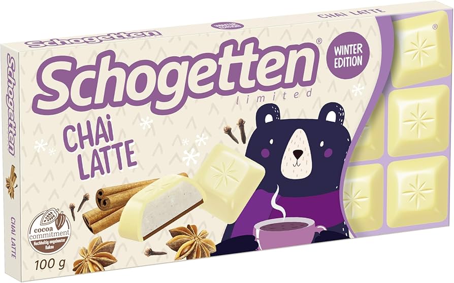 Schogetten Chai Latte Chocolate 100 g Snaxies Exotic Chocolate Montreal Canada