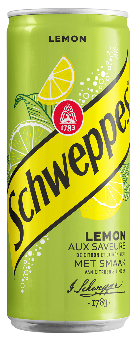 Schweppes Lemon Can 330 mL Exotic Drink Snaxies Montreal Quebec Canada