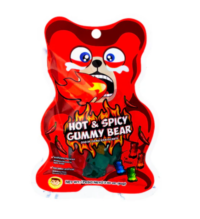 Pocas Hot & Spicy Gummy Bear 84 g Exotic snacks Snaxies Montreal Quebec Canada 