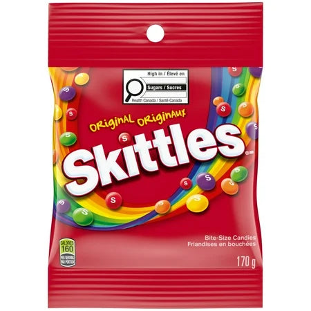 Skittles Original 170 g Exotic Candy Store Montreal Quebec Canada Snaxies