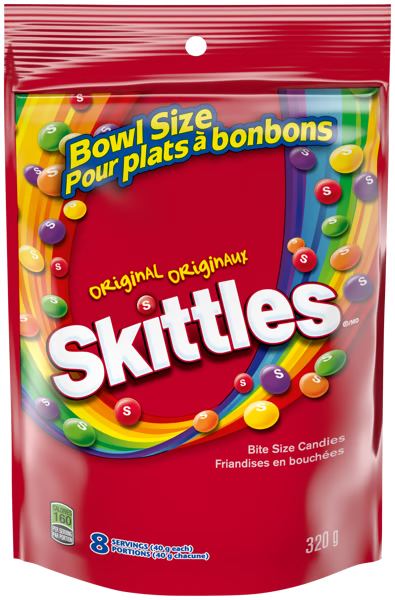 Skittles Original 320 g Exotic Candy Store Montreal Quebec Canada Snaxies