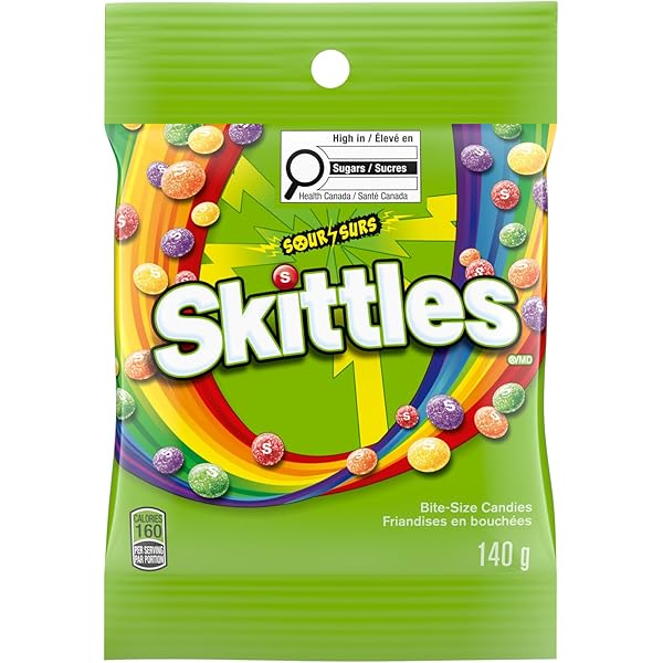 Skittles Sour 140 g Exotic Candy Store Montreal Quebec Canada Snaxies