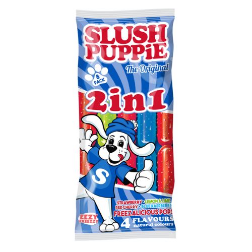 Slush Puppie 2 in 1 Freezalicious Pops 600 mL Exotic Snacks Snaxies Montreal Quebec Canada