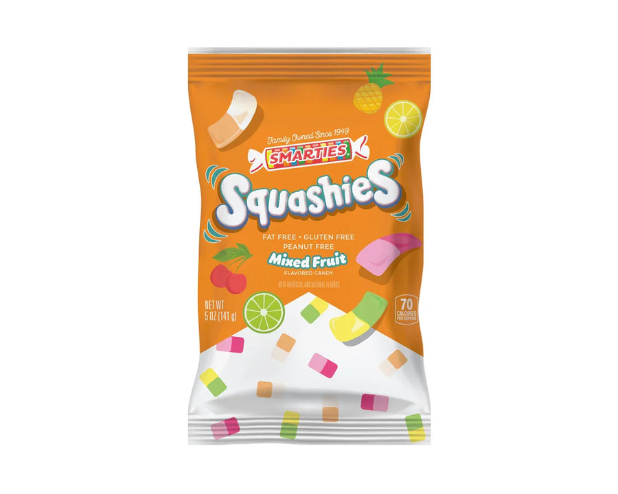 Smarties Squashies Mixed Fruits 141 g Snaxies Exotic Candy Montreal Canada