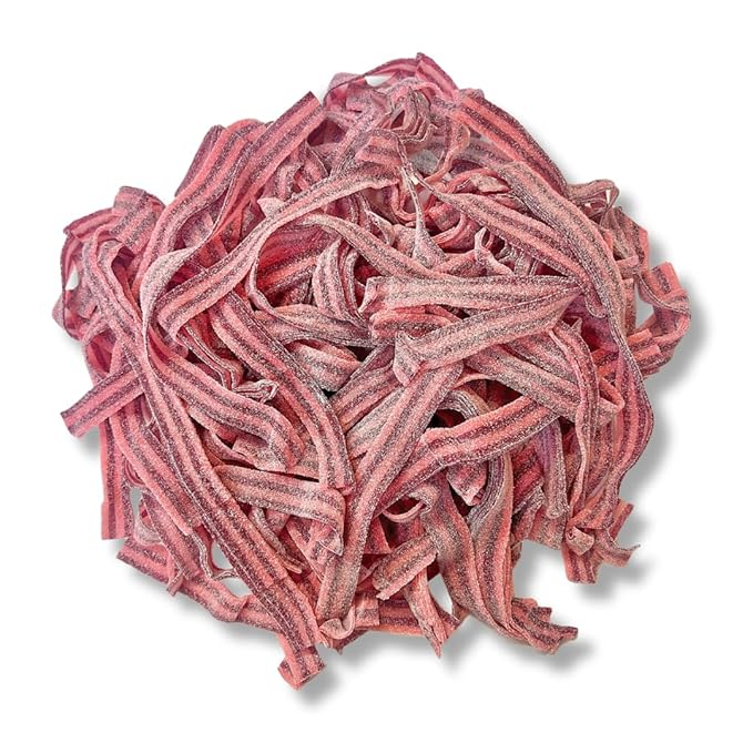 Sour Power Belts Raspberry/Cherry BULK 3 kg Bulk Candy Wholesale Prices Montreal Quebec Canada Snaxies