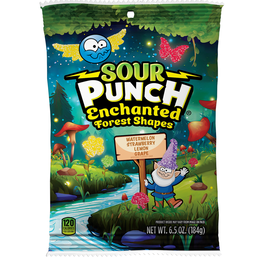 Sour Punch Bites Enchanted Forest Shapes 184 g Snaxies Exotic Candy Montreal Quebec Canada