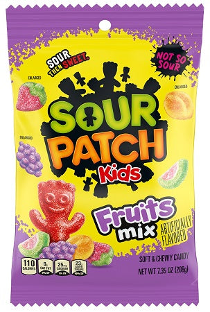 Sour Patch Kids Fruits Mix 208 g Exotic Snacks Snaxies Montreal Quebec Canada 