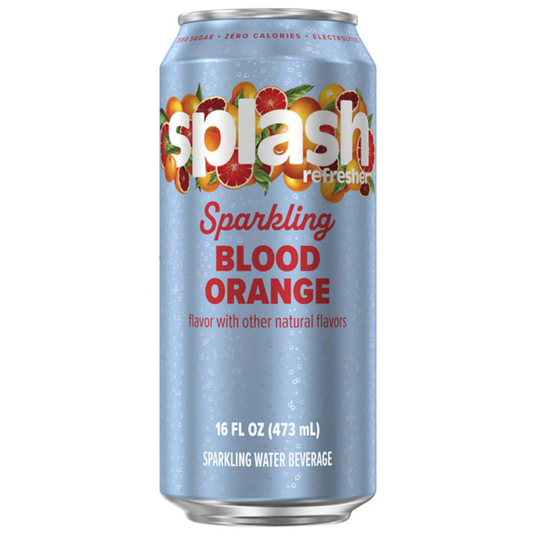 Splash Refresher Sparkling Blood Orange 473 mL Exotic Drinks Montreal Quebec Canada Snaxies