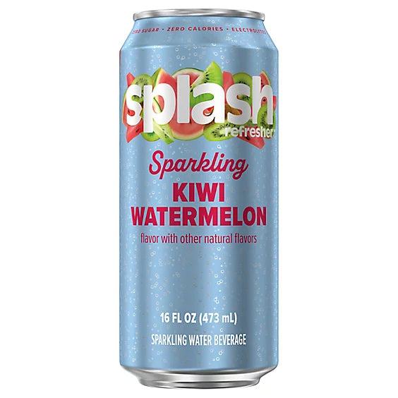 Splash Refresher Sparkling Kiwi Watermelon 473 mL Exotic Drinks Montreal Quebec Canada Snaxies