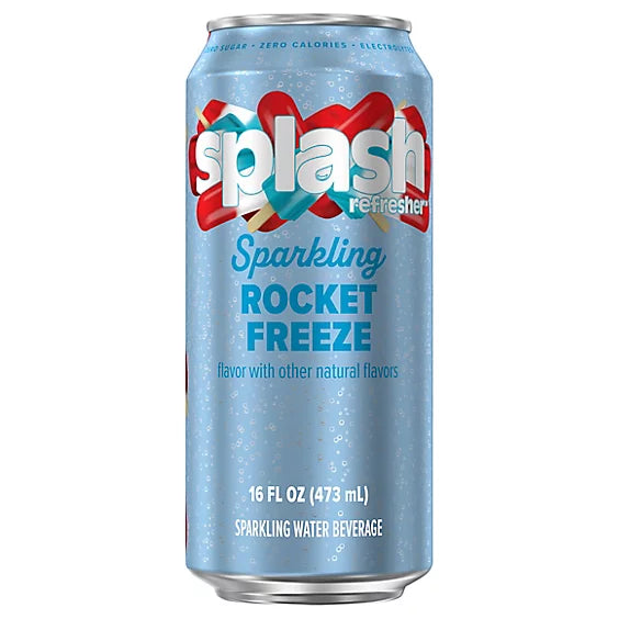 Splash Refresher Sparkling Rocket Freeze 473 mL Exotic Drinks Montreal Quebec Canada Snaxies