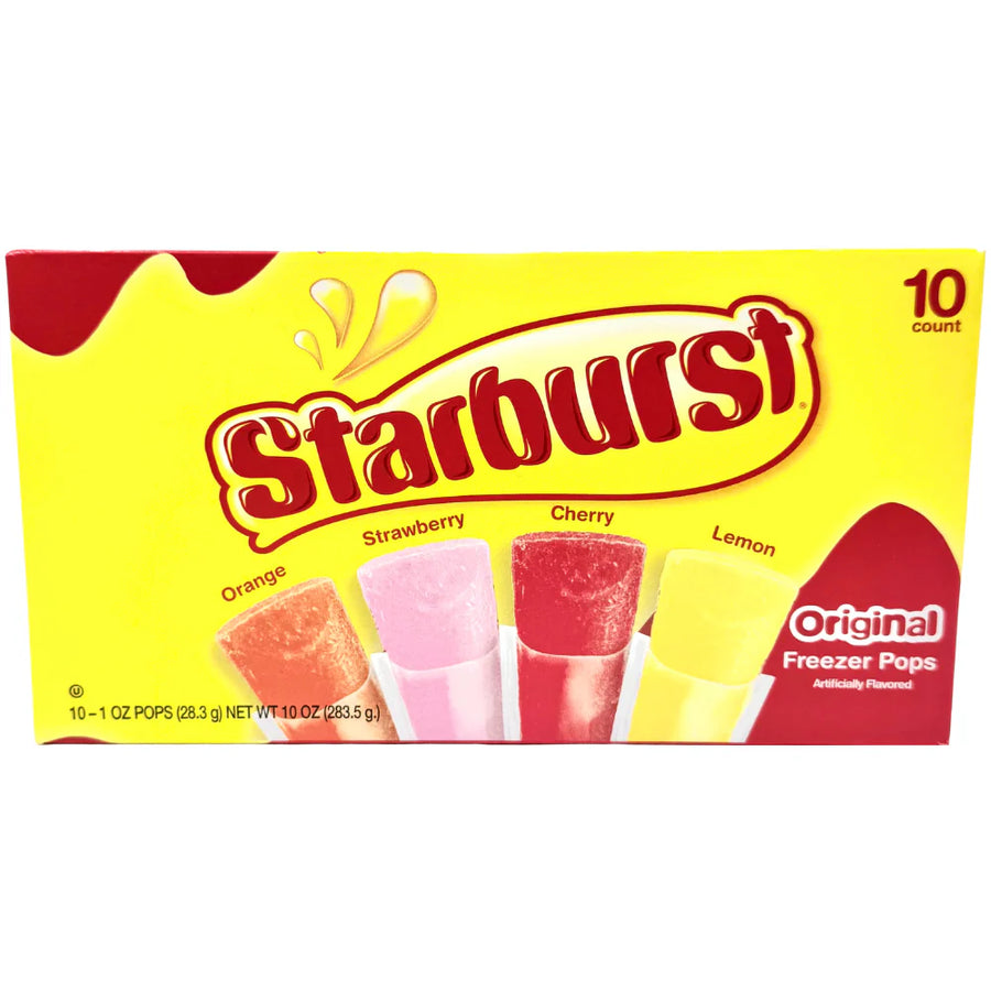 Starburst Freeze Pops Orange 54 mL Exotic Snacks Ice cream Snaxies Montreal Quebec Canada