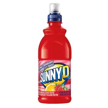 Sunny D Orange Strawberry 500 ml Drinks Montreal Quebec Canada Snaxies