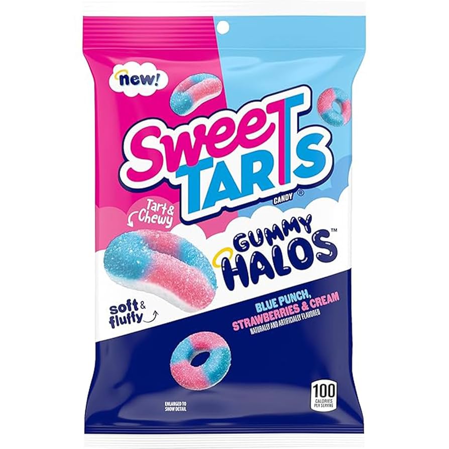Sweetarts Gummy Halos 85 g Exotic Candy Montreal Quebec Canada Snaxies