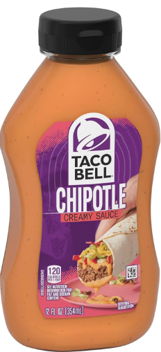 Taco Bell Chipotle Creamy Sauce 354 ml Snaxies Exotic Snacks Montreal Quebec Canada