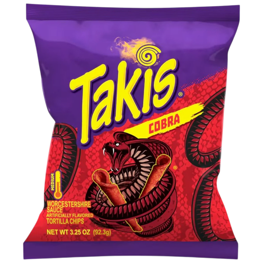 Takis Cobra 92.3 g Imported Exotic Snack Store Montreal Quebec Canada Snaxies