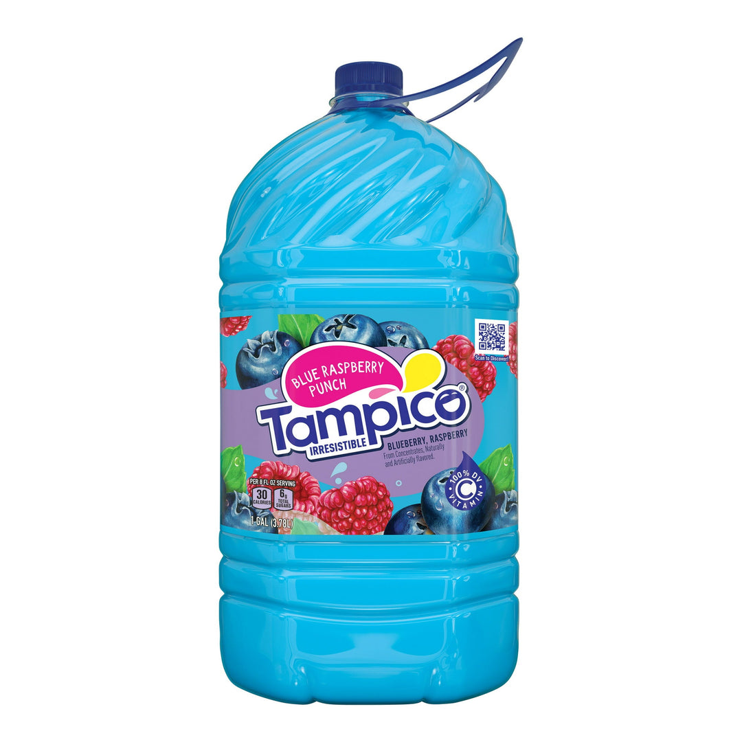 Tampico Blue Raspberry Punch 3.78 L Exotic Drink Snaxies Montreal Quebec Canada 