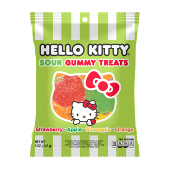 Hello Kitty Sour Gummy Treats 142 g Exotic Candy Montreal Quebec Canada Snaxies