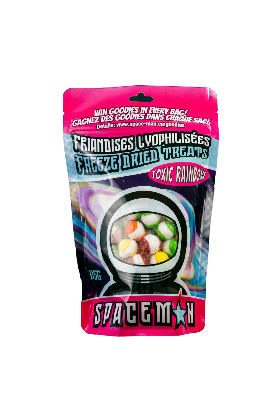 Spaceman Toxic Rainbow 115 g Snaxies Exotic Snacks Montreal Quebec Canada