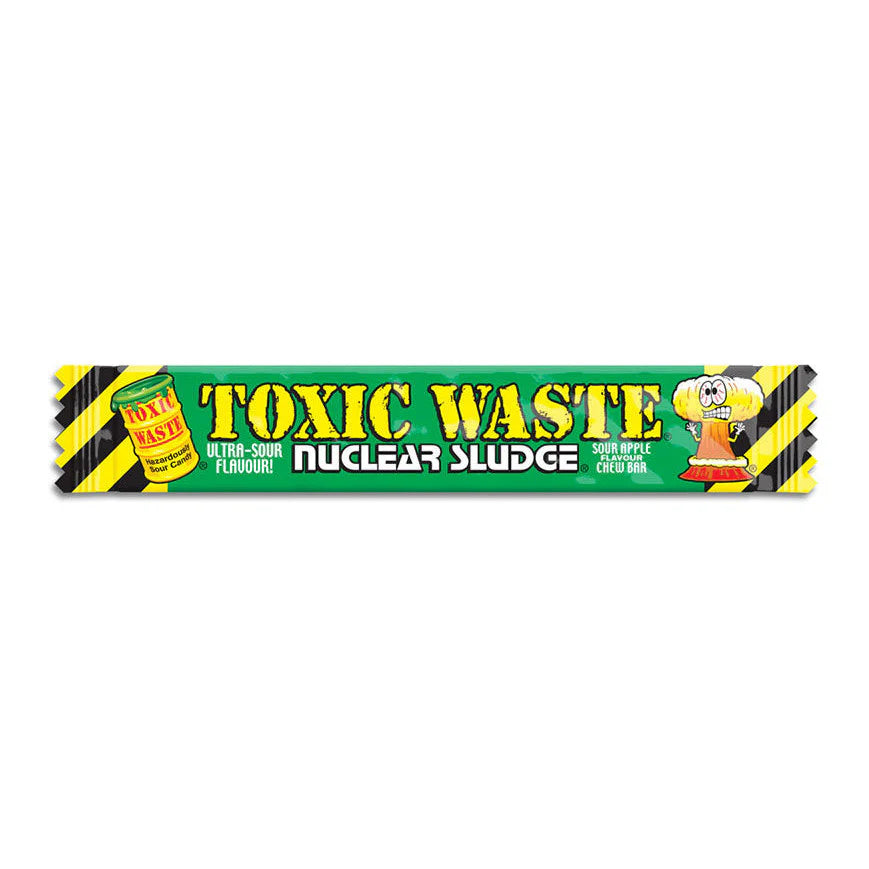 Toxic Waste Nuclear Sludge Apple Chew Bar 20 g Snaxies Exotic Candy Montreal Quebec Canada