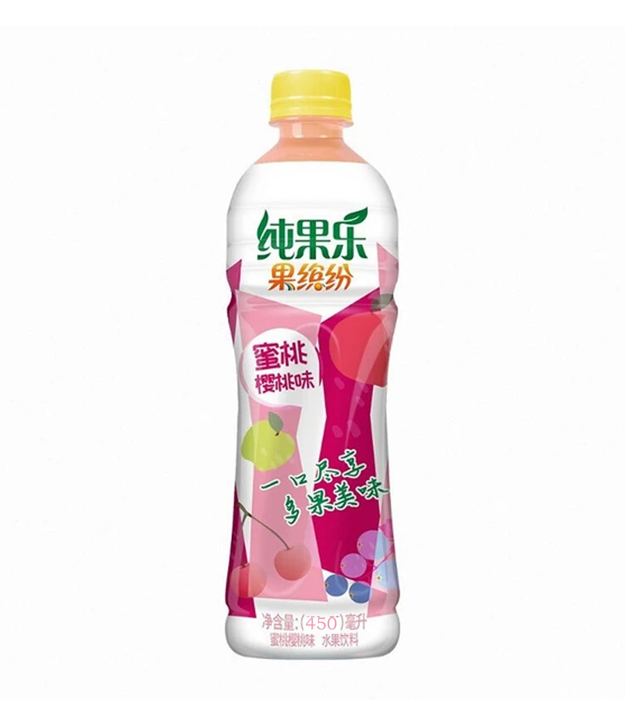 Tropicana Peach & Cherry Flavour 450 mL Snaxies Exotic Drinks Montreal Quebec Canada 